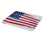 Planche À Découper Drapeau américain en lambeaux (Coin)