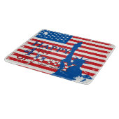 Planche À Découper Drapeau américain et statue de la liberté (Coin)