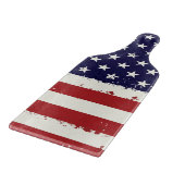 Planche À Découper Drapeau américain patriotique en détresse (Coin)