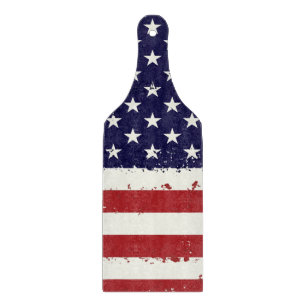 Planche À Découper Drapeau américain patriotique en détresse