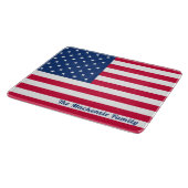 Planche À Découper Drapeau américain personnalisé (Coin)