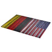 Planche À Découper Drapeau américain rustique et drapeau allemand (Coin)