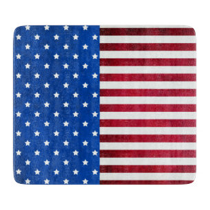 Planche À Découper Drapeau américain Stars and Stripes par Shirley Ta