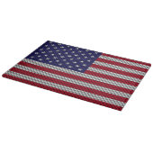 Planche À Découper Drapeau américain sur la fibre de carbone (Coin)