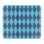 Planche À Découper Drapeau bleu Bavaria Rhombus Motif (Devant)