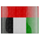 Planche À Découper Drapeau brillant des Emirats Arabes Unis (Devant)