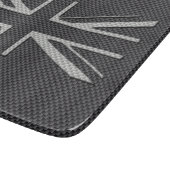 Planche À Découper Drapeau BRITANNIQUE Union Jack de fibre noire et (Coin)