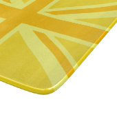 Planche À Découper Drapeau britannique Union Jack très jaune (Coin)