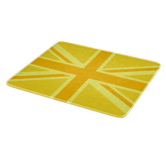 Planche À Découper Drapeau britannique Union Jack très jaune (Coin)
