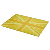Planche À Découper Drapeau britannique Union Jack très jaune (Coin)