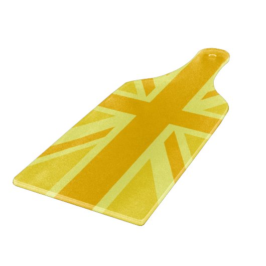 Planche À Découper Drapeau britannique Union Jack très jaune (Coin)