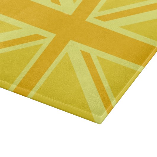 Planche À Découper Drapeau britannique Union Jack très jaune (Coin)