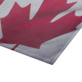 Planche À Découper Drapeau canadien. (Coin)