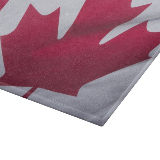 Planche À Découper Drapeau canadien. (Coin)
