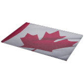 Planche À Découper Drapeau canadien. (Coin)