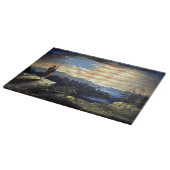 Planche À Découper Drapeau céleste américain dans le ciel, Guerre civ (Coin)