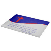 Planche À Découper Drapeau chrétien inspiré (Coin)