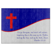 Planche À Découper Drapeau Chrisitan inspiré (Devant)