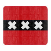 Planche À Découper Drapeau d'Amsterdam (Devant)