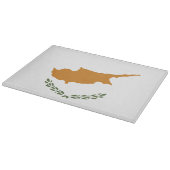 Planche À Découper Drapeau de Chypre (Coin)