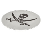 Planche À Découper Drapeau de crâne obsidien Drapeau de pirate Calico (Coin)