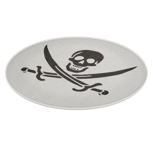 Planche À Découper Drapeau de crâne obsidien Drapeau de pirate Calico (Coin)