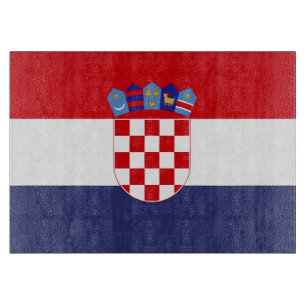 Planche À Découper Drapeau de Croatie
