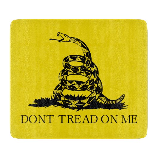 Planche À Découper Drapeau de crotale de Gadsden : Guerre révolutionn (Devant)