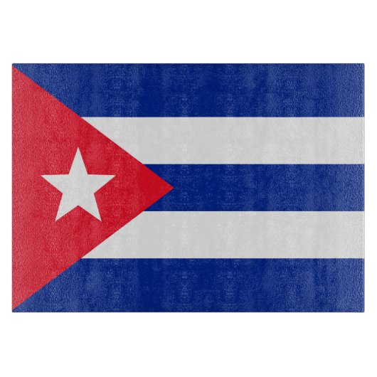 Planche À Découper Drapeau de Cuba (Devant)