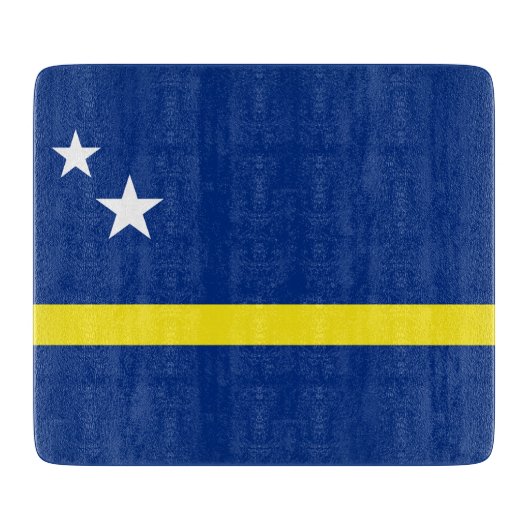Planche À Découper Drapeau de Curaçao (Devant)