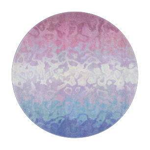 Planche À Découper Drapeau de fierté bigender tripant ondoyant funky