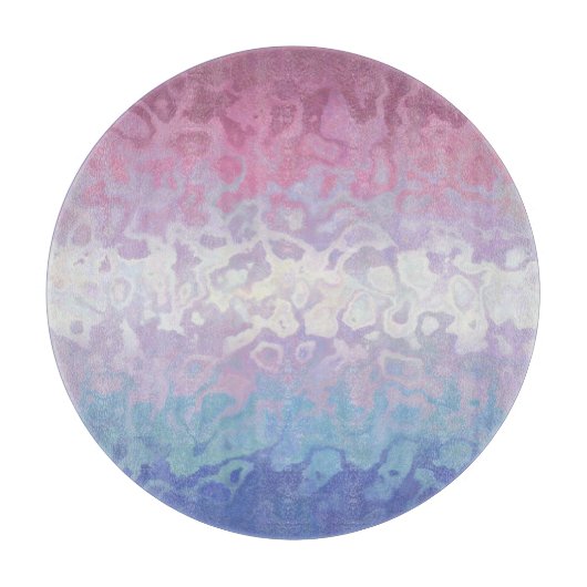 Planche À Découper Drapeau de fierté bigender tripant ondoyant funky (Devant)