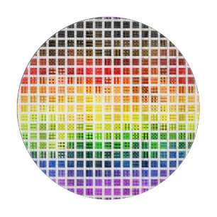 Planche À Découper Drapeau de fierté gay arc-en-ciel coloré à carreau