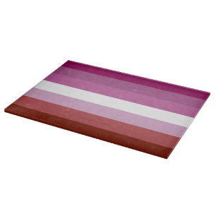Planche À Découper Drapeau de fierté lesbienne de SlipperyJoe féminin