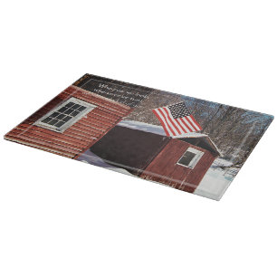 Planche À Découper Drapeau De Grange Rappels Patriotiques Tout Autour