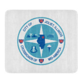 Planche À Découper Drapeau de Joliet (Illinois) (Devant)