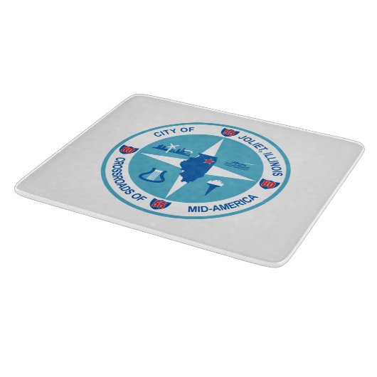 Planche À Découper Drapeau de Joliet (Illinois) (Coin)