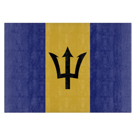 Planche À Découper Drapeau de la Barbade (Devant)