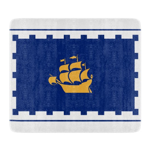 Planche À Découper Drapeau de la Commission de coupe de Québec (Devant)