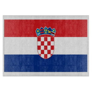 Planche À Découper Drapeau de la Croatie