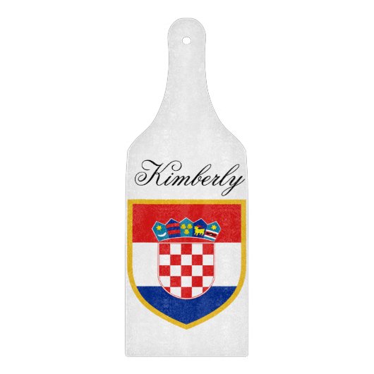 Planche À Découper Drapeau de la Croatie personnalisé (Devant)