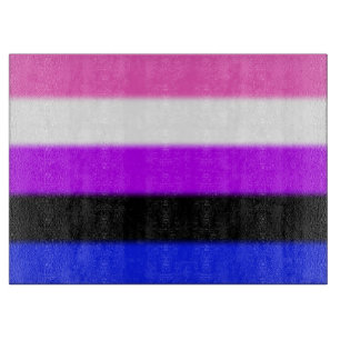 Planche À Découper Drapeau de la Fierté Genderfluide