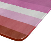 Planche À Découper Drapeau de la fierté lesbienne rose (Coin)