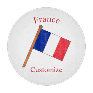 Planche À Découper Drapeau de la France Thunder_Cove