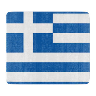 Planche À Découper Drapeau de la Grèce, Grec