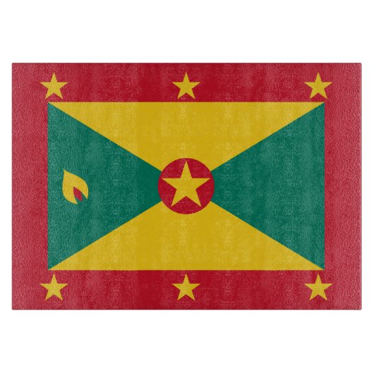 Planche À Découper Drapeau de la Grenade (Devant)