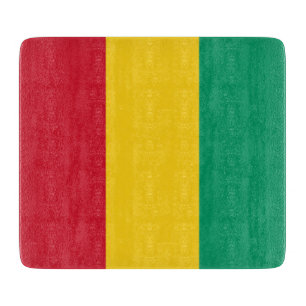 Planche À Découper Drapeau de la Guinée (pays africain)