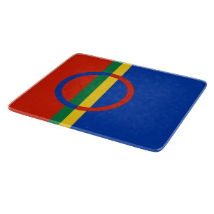Planche À Découper Drapeau de la Laponie (Noël) (Sami) (Laplander)