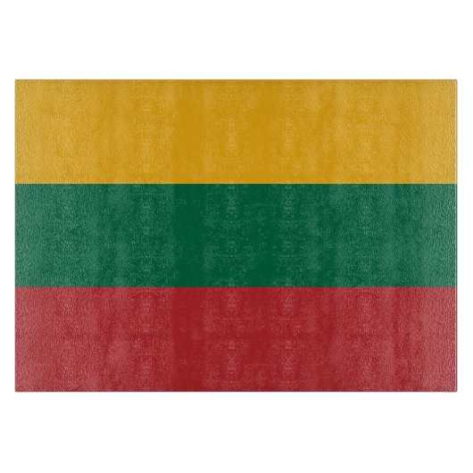 Planche À Découper Drapeau de la Lituanie (Devant)