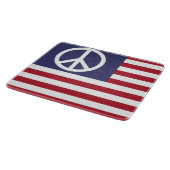 Planche À Découper Drapeau de la paix des États-Unis (Coin)